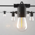 2 Pack x 27Ft Outdoor String Lights S14 LED IP65 Waterproof Connectable Warm White for Patio Edison Vintage 918Ft Maximum Shatterproof