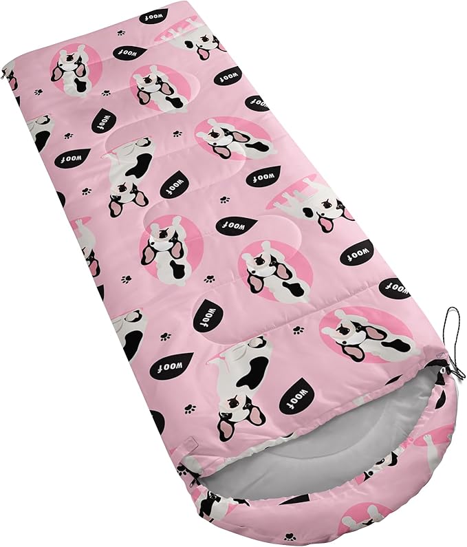 AILONEN Cartoon Camping Sleeping Bag for Boys Girls AdultsLightweight &amp Waterproof3 Season Warm &amp Cold WeatherPortablePrinted Sleeping BagTravelingCampingHiking