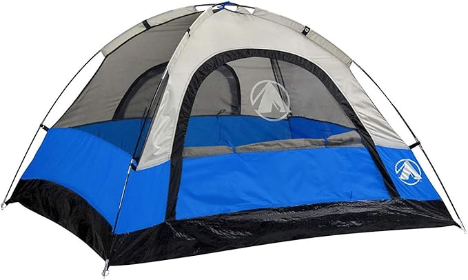 GIGATENT 6′ X 5′ 1-2 Person 3 Season Dome Tent Waterproof &amp UV Resistant Fabric Carry Bag Included