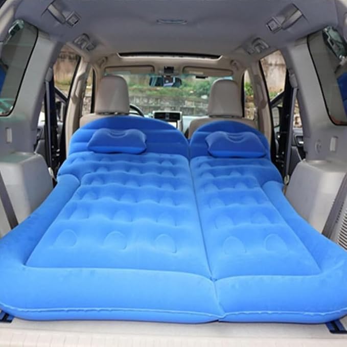 Car Air Mattresses for Toyota Sienna 2021 2022 2023 2024Inflatable Bed Mattress with Electric Air Pump Portable Sleeping Pad for Travel Camping Trunk &amp Back SeatBlue