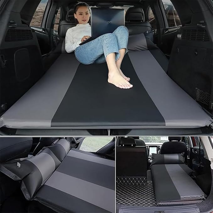 Car Inflatable Mattress for Chevrolet Trailblazer 2021-2024 Outdoor Camping Travel Portable Sleeping Pad AdjustableWear Resistant Auto AccessoriesB-Blue