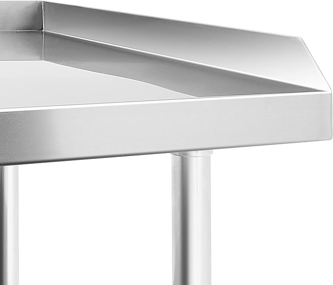 GRIDMANN NSF 16-Gauge Stainless Steel 60 L x 30 W x 24 H Equipment Stand Grill Table with Undershelf for Commercial Restaurant Kitchen