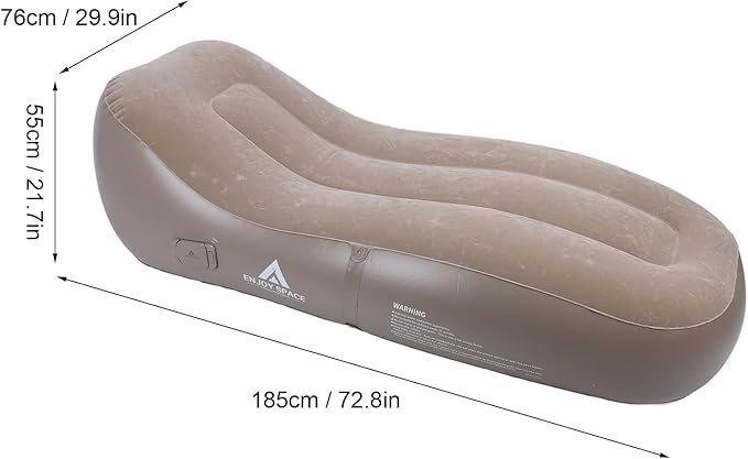 Ejoyous Inflatable Lounger Ultra Wide Inflatable Couch Portable Blow Up Sofa Chair Air Mattress with Built in Pump for Home Outdoor Camping Picnic Beach Travel