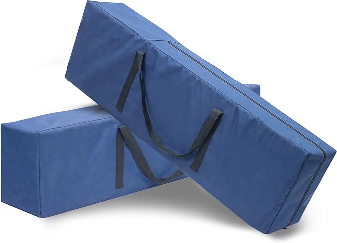BDL Double Camping Chair Replacement Bag 40 Inch Extra Large Zippered Cot Bag for Travel Camping Sports Equipment Storage - 2 Pack