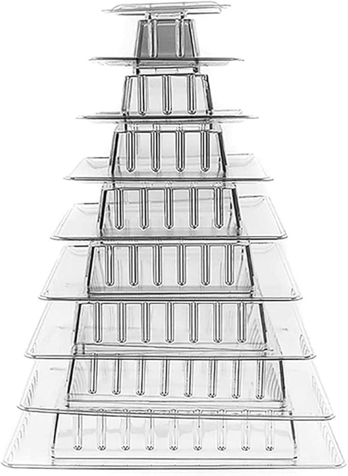 9 Macaron Tower Cupcake Holder Stackable Cookie Dessert Rack Display Stand for Cake Stand for Table