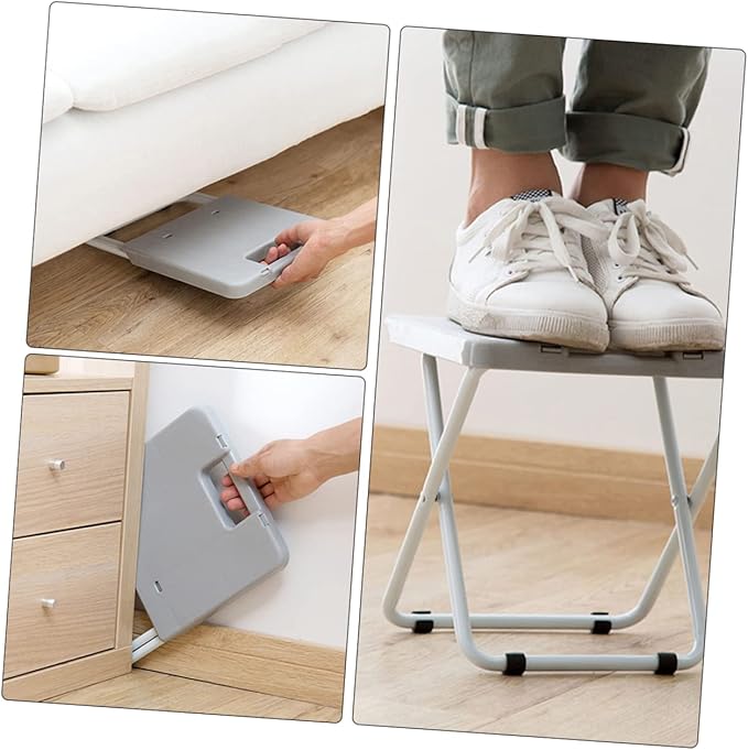 Compact Foldable Stool Portable Outdoor Chair Anti-Slip Surface Lightweight Design for Camping Hiking and Garden Use 1 Piece