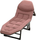 Guest Bed Foldable with Mattress Camping Cot Six Position Adjustable Backrest 8 Legged Support for Home Office Nap Beach Travel No Installation RequiredD-200 * 68 * 30cm