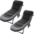 Portable Cot for Camping Adult Folding Camping Cot with Thick Mattress Pillow Adjustable Cots for Sleeping with Pad 26 Wide Outdoor Lounge Chair for Home Office Nap Beach Travel Hiking (Grey 2)