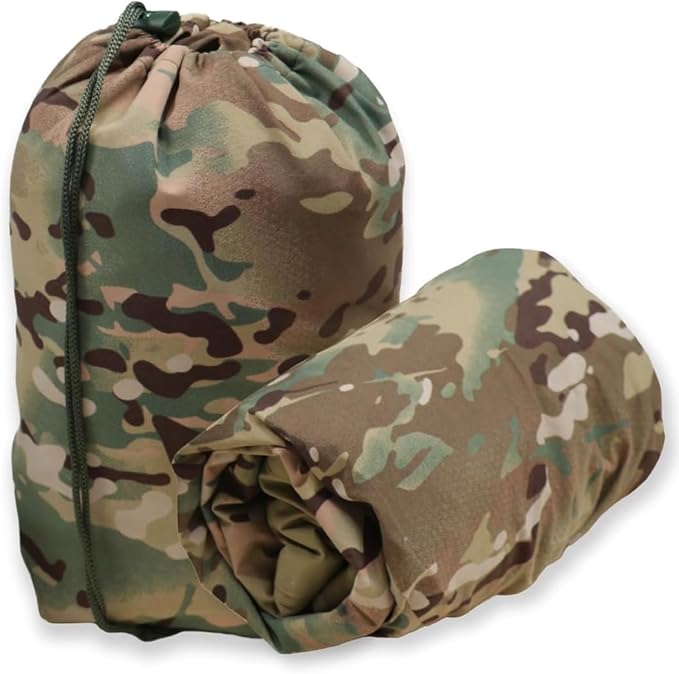Camouflage Bivy Cover Waterproof Sleeping Bag Cover for Military Modular Sleep System (MSS) Waterproof Outer Shell for Sleeping Bag