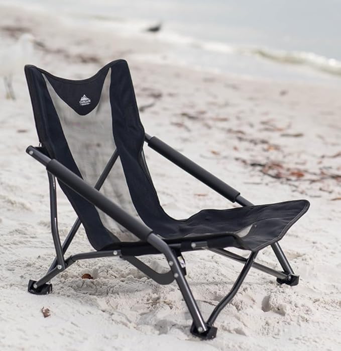 Cascade Mountain Tech Folding Camp Chair for Camping Beach Picnic Barbqeues Sporting Events with Carry Bag