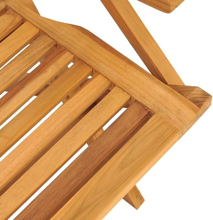 Outdoor Dining Chairs Chairs for Dining Table Patio Chairs Outdoor chairFolding Patio Chairs 4 pcs 22x24.8x35.4 Solid Wood TeakSuitable for Gardens courtyards