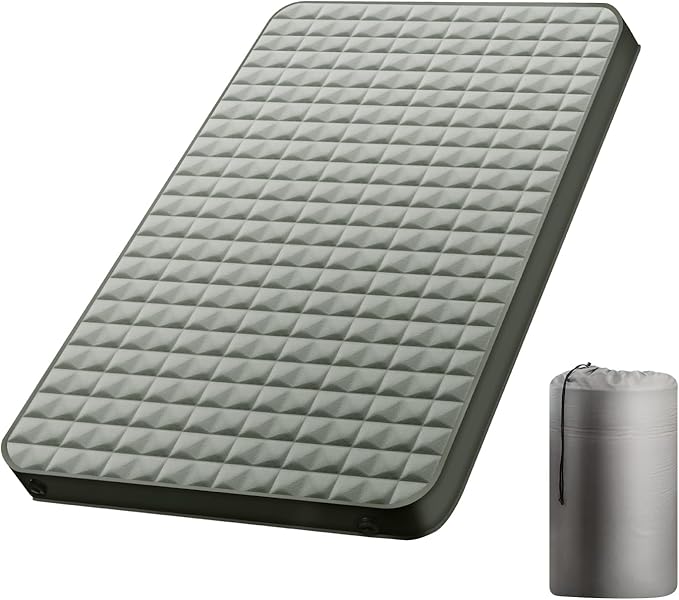Camping Air Mattress Inflatable Sleeping Pad for Camping Thick Camping Mattress Pad for SUV Truck Bed Rooftop Tent &amp Ground Tent (Mattress &amp Electric Pump)