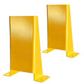 Pallet Rack Post Protectors 12 Height Steel Pallet Rack Guard Safety Yellow Racking Protectors (2 Packs)