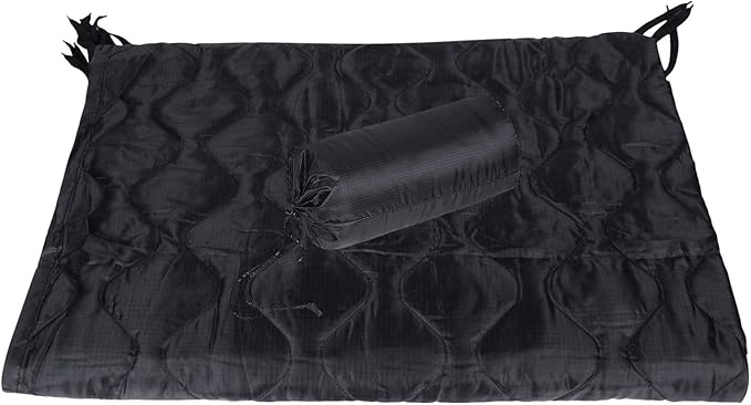 Greencity Tactical Military Woobie Blanket Poncho Liner Camping Thermal Insulated Drawstring Carry Bag Waterproof Outdoor Activities Hiking Traving