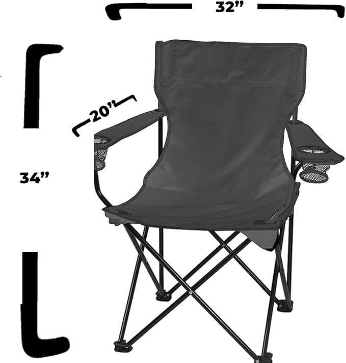 VictoryStore Outdoor Camping Chair - Custom Last Name Folding Chair- Camping Chair with Carry Bag (2)
