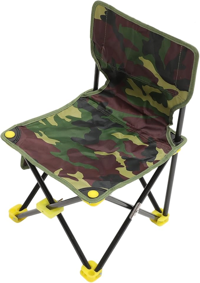 GALPADA Practical Outdoor Folding Chair Oxford Folding Stool Easy to Assemble for Fishing