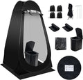 Portable Camping Toilet Kit for Adults Pop up Privacy Tent X Large Folding Toilet Potty with Camping Tent Outdoor Instant Shower Tent Camp Toilet Changing Dressing Room