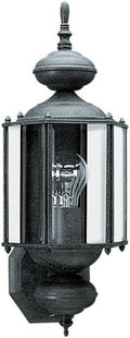 Generation Lighting 1-Light Classico Outdoor Wall Lamp (Black) 8510-12 | Outdoor Lights Make Charming Wall Lamps for Outdoor Decor | Wall Light Fixture Can Use A19 LED Light Bulbs