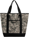 Insulated Shopping BagLarge Reusable Cooler Bags Army Digital Camouflage Printed Foldable Shopping BagTravel Waterproof Shoulder Bag