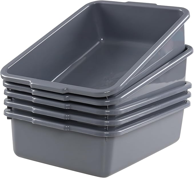 8 L Plastic Bus Tubs Restaurant Commercial Bus Tubs Box 5 Packs