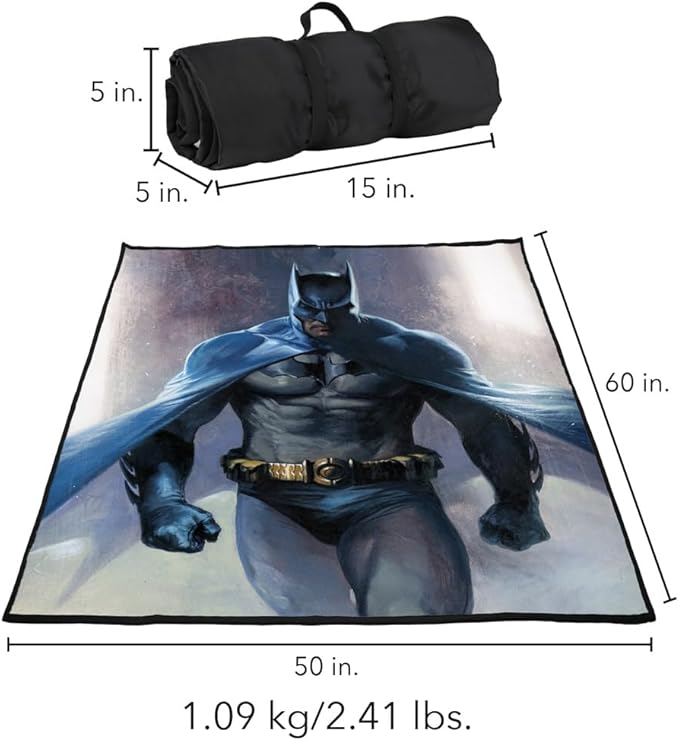 LOGOVISION Batman Stalking Outdoor Blanket for Picnic Beach Camping Park Tailgate 50x60