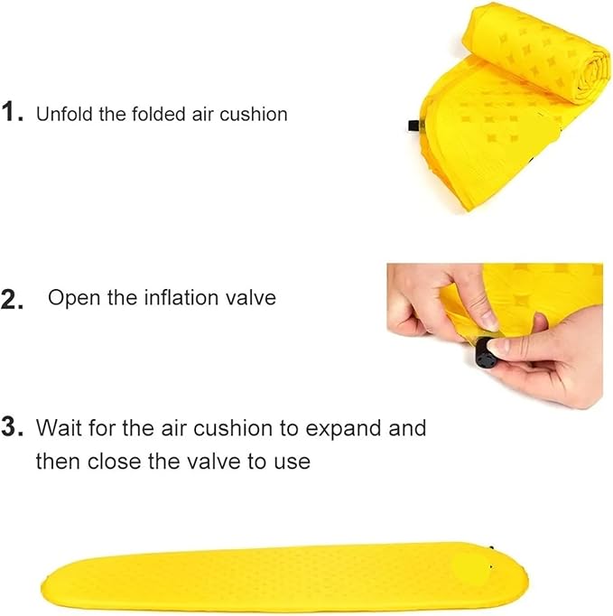 Camping Self-Inflating Mattress Folding Inflatable Air Bed Beach Travel Mat Tourism Sleeping Pad Outdoor Hiking