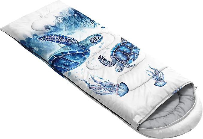 QOOMO Camping Sleeping Bags3 Season Warm &amp Cool WeatherLightweightWaterproof Sleeping Bags for Adults &amp Kids Travelingand Outdoors