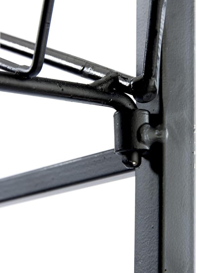 Displays2go BR5GSH24BK Rolling Baker's Display Rack with Five Angled Shelves