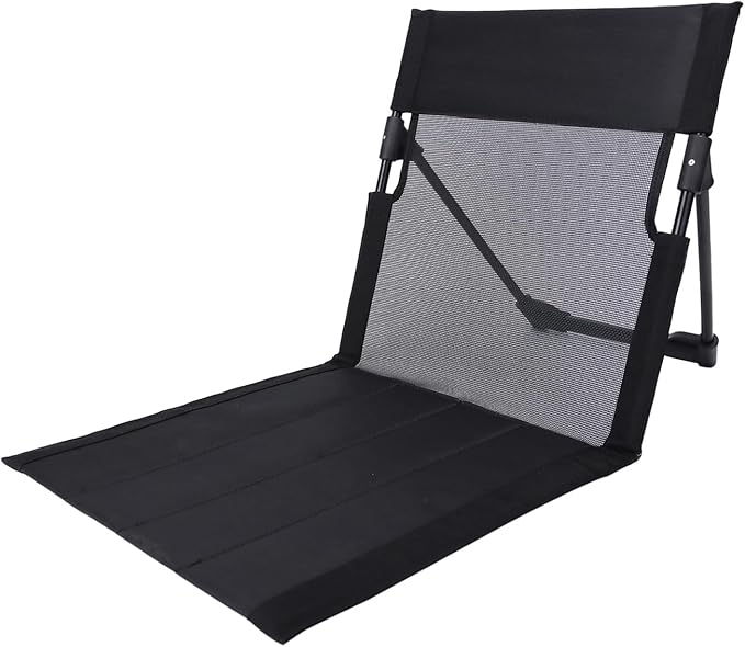 Portable Foldable Beach Recliner Legless Lounge Chair with Comfortable Backrest Lightweight Outdoor Seat for Camping Lawn Poolside Garden Backyard Park Travel Relaxation Spaces
