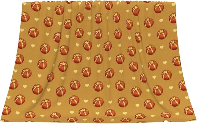 Buttered Bread Blanket.Super Soft Flannel Blanket 80x60 inches 100% Polyester for Warmth Perfect for beds Sofas and Camping.