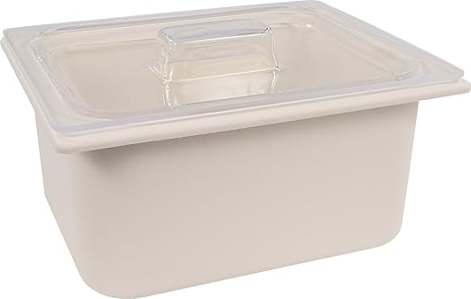 Carlisle FoodService Products CM110102 Coldmaster ABS Standard Half-Size Food Pan 6 quart Capacity 12.73 x 10.36 x 5.59 White