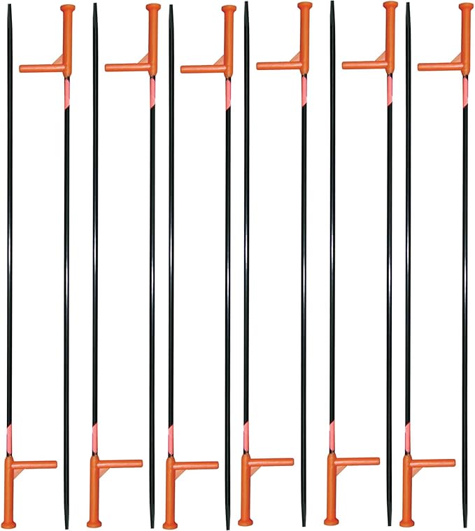 Avery GHG RealMotion Fiberglass Field Stakes with Motion Limiter Tops | for Hunting Motion System Decoy - 12 Pieces per Pack