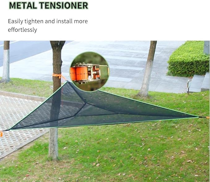 Generic Triangle Hammock Aerial Triangle Camping Hammock Multi Person Portable Hammock for Outdoor Hiking Backpacking Travel Backyard BeachCan Withstand a Weight of 500kg Black