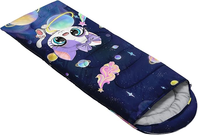 HOSIMA Mermaid Tail Kids Sleeping Bags for Camping Hiking TravelPurple Fish Scale Backpacking Sleeping Bag Sleep Away Camp Stuff for Girls4 Seasons Lightweight Sleeping Bags for Adults.