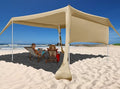 Beach Canopy Tent Shade with Sidewalls 10x10FT 6.6FT Tall UPF50+ Sun Shelter Windproof &amp Water Resistant Includes Guylines Sand Shovel Stability Poles Easy Up for Beach Outdoor Camping Backya