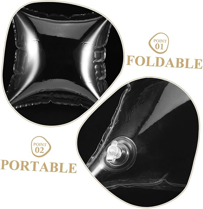 Inflatable Lumbar Pillow for Travel and Camping Lightweight Couch Cushion Design Portable Blow Up Support for Napping and Relaxation
