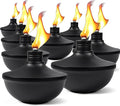 8-Pack Upgraded Tabletop Torches 24 oz Citronella Torch Lights Refillable Torch with Wicks Covers and Funnel Included - Ideal for Garden Patio Deck Yard Party Landscape