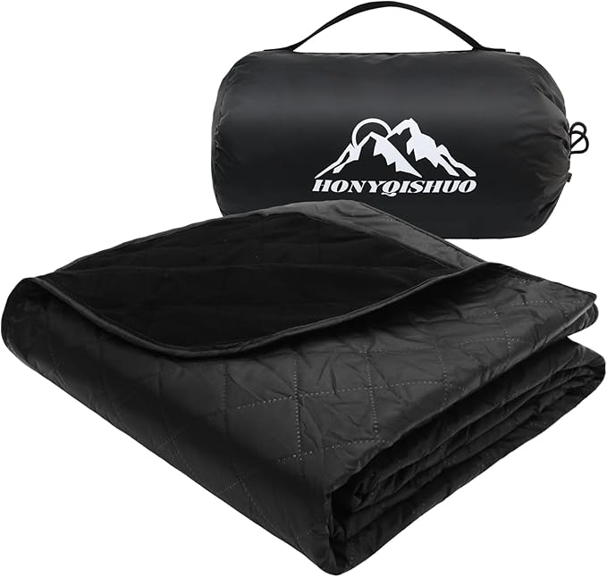 Outdoor Waterproof Camping Blanket Foldable Fleece Stadium Blanket for Outdoor Sports Event Camping Picnics