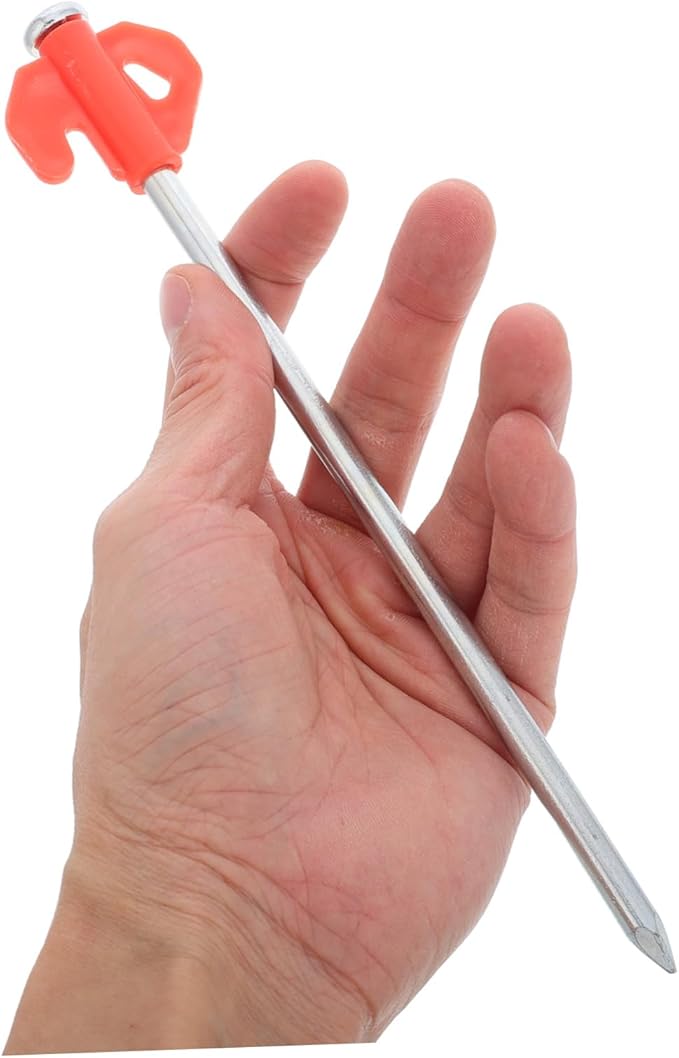 BESPORTBLE 20Pcs Portable Heavy Duty Tent Stakes Windproof Metal Ground Pegs for Camping Hiking and Outdoor Activities Enhanced Stability and Easy Setup for All Environments