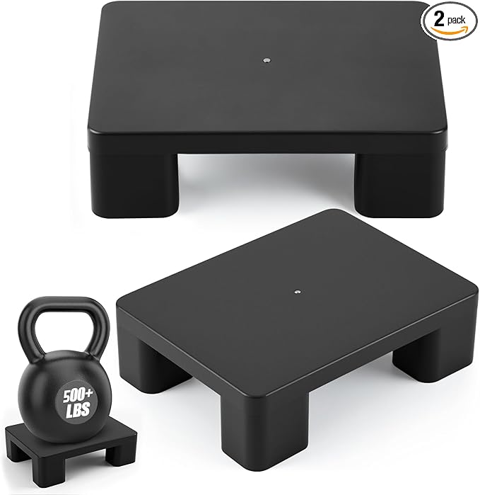 2 Pack Plastic Dunnage Rack 15.75 L x 11.81 W x 4.72 H Heavy Duty 600+ lb Floor Storage Platform Commercial Dunnage Rack for Restaurant Warehouse &amp Multi-Purpose Use