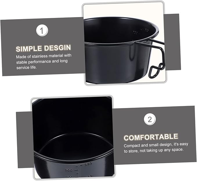 Mipcase 3pcs Stainless Steel Camping Bowl Lightweight Dish for Outdoor Cooking Picnic to Clean Smooth Camping Accessory for Food Preparation