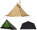 Hot Tent with Stove Jack &amp Snow Skirt + Mesh Inner Tent + Half Tent Floor