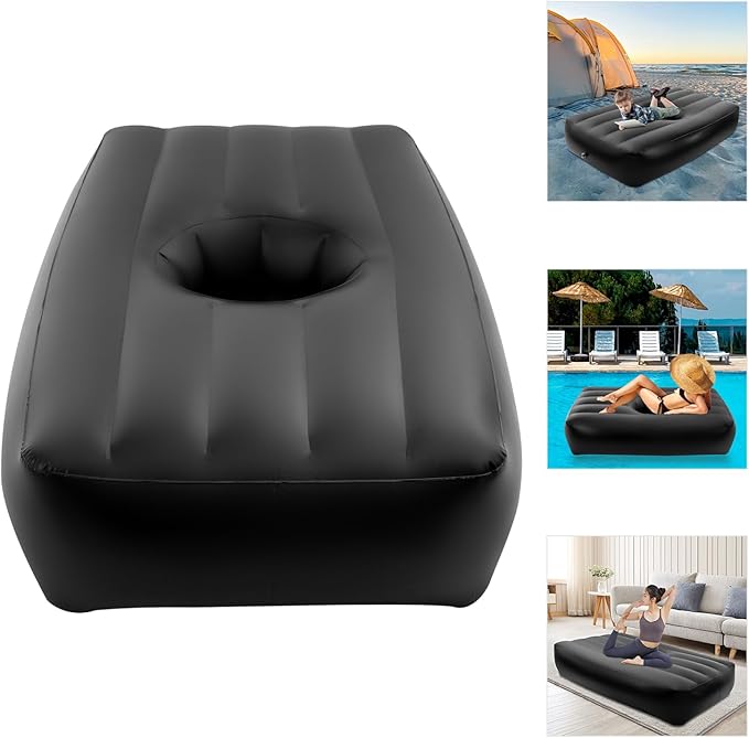 BBL Bed After Surgery for Sleeping Brazilian Butt Lift Recovery Pillow with Hole Inflatable Pool Float Floatie Large Blow Up Summer Beach Swimming Floaty Party Toys for Kids Adults
