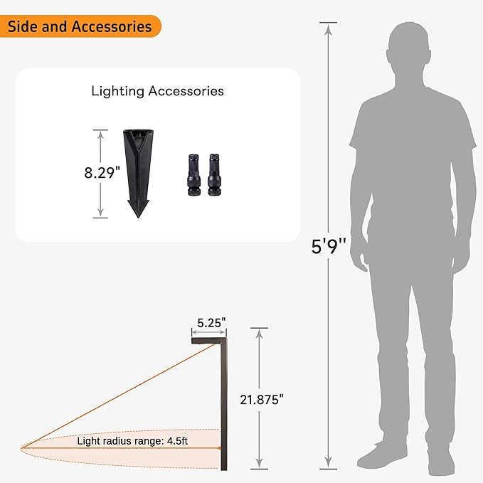 Gardenreet Low Voltage Pathway Lights Brass LED Landscape Path Lights Yard Lights Outdoor Waterproof IP65 12V Wired L Shape Bronze for Garden Walkway Without G4 Bulb 4 Pack