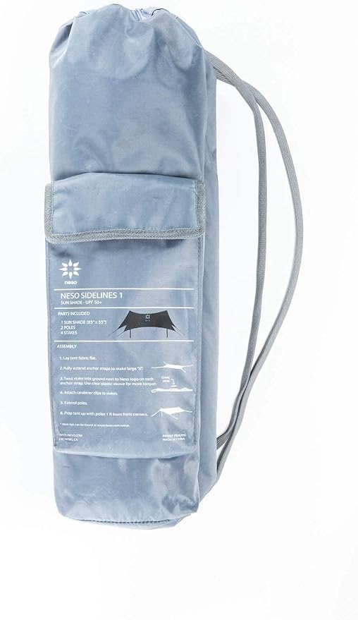 Neso Sidelines 1 Sports Tent - Lightweight and Portable Sun Shelter and Shade Tent for Outdoor Activities - Patented Reinforced Corners - UPF 50+ Sun Protection - 5.5 ft Tall 7 x 4.5 ft