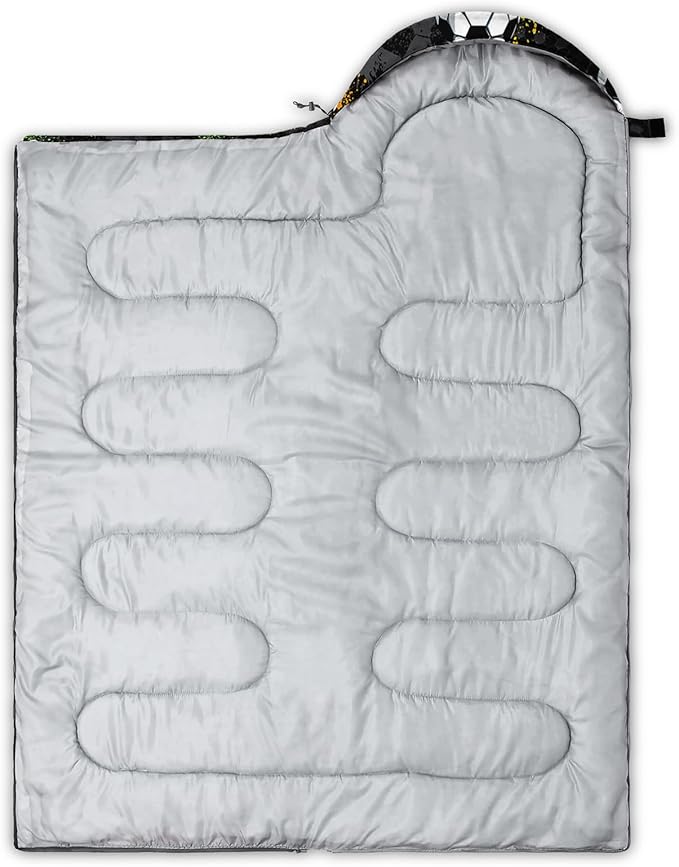 Space Astronaut Sleeping Bag for Boys KidsCute Space Rockets Lightweight Portable Compact with Compression SackMoon and Stars Clouds Camping Bag for Backpacking Travelling Outdoor Hiking
