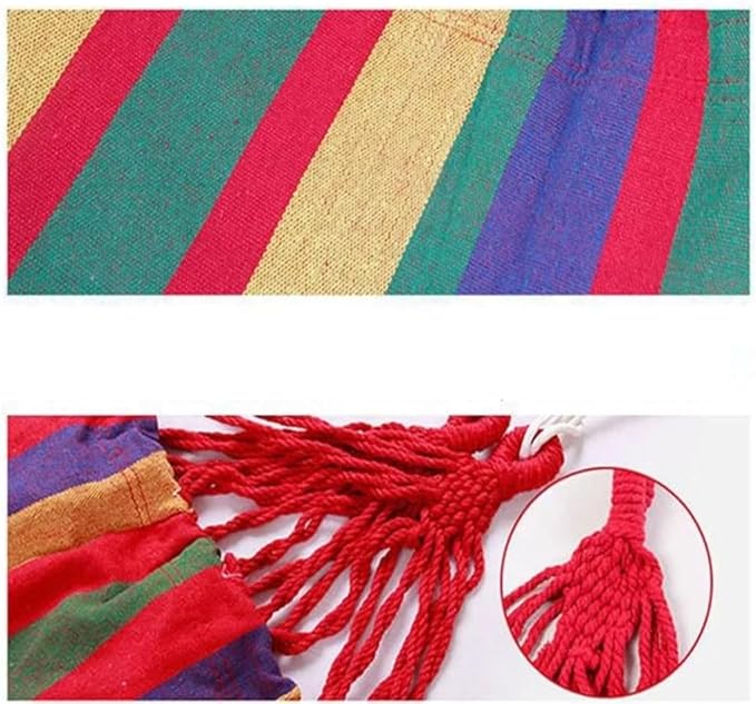 Brazilian Double Cotton Hammock! 2 Free Carabiners Included! Soft Breathable and Easy to Carry! Relax by The Water at The Park or in Your Backyard! Indoors or Outdoors! Large Size!