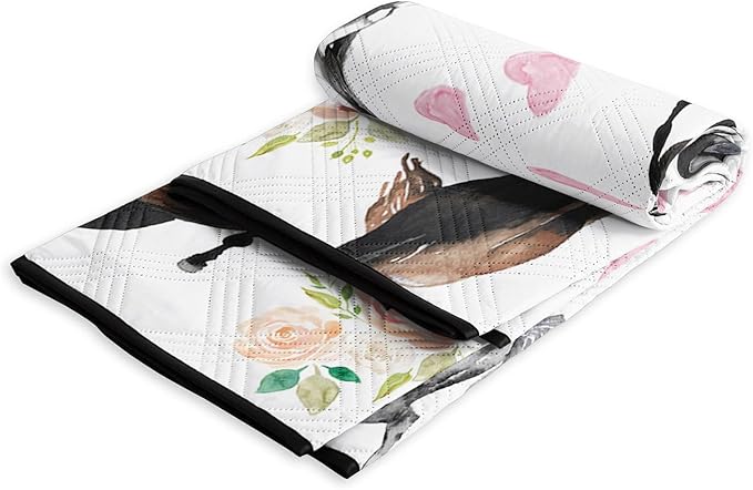 Outdoor Picnic BlanketPortable Sandproof Waterproof Picnic MatGalloping Horses Printed Camping Beach Mat for Sand and Wet Grass Hiking (Galloping Horses L)