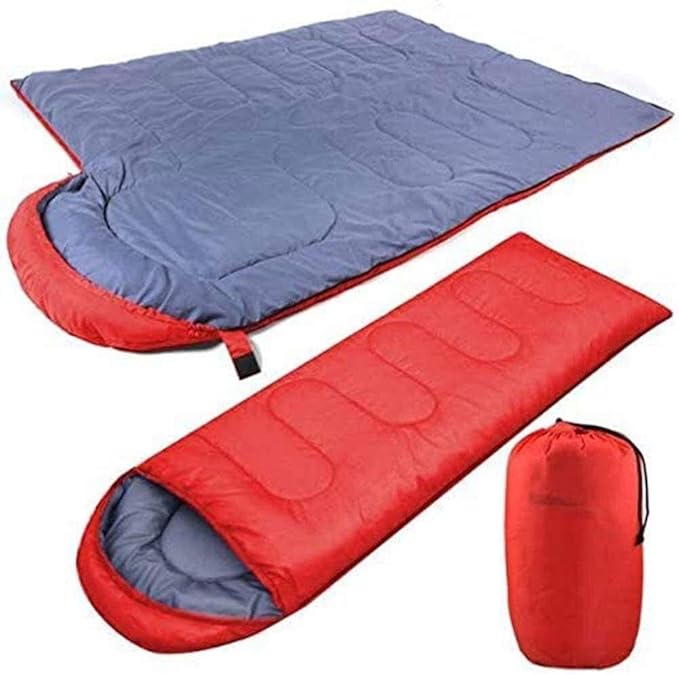 Envelope Outdoor Camping Adult Sleeping Bag Portable Light Waterproof Travel Hiking Sleeping Bag with Cap