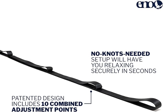 ENO TravelNest Hammock &amp Straps Combo - Portable Hiking and Camping Hammock with Straps Included - Travel Hammock for Camping Hiking Backpacking a Festival or The Beach + Straps Combo - Canyon